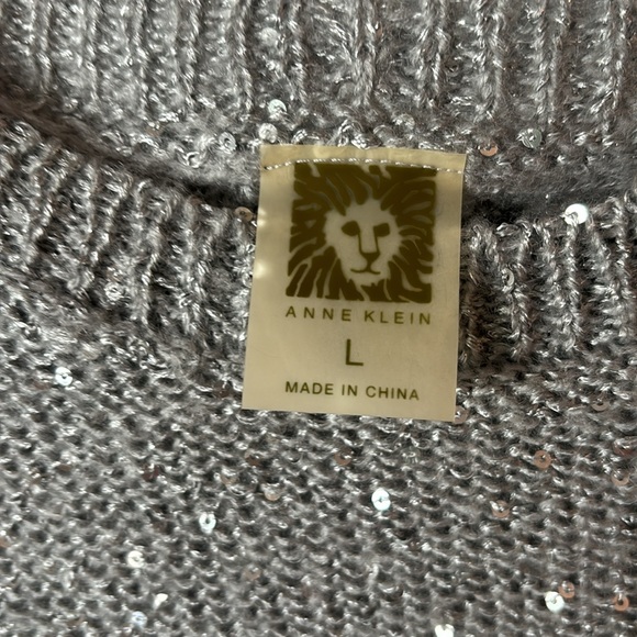Anne Klein - sequined sweater - size L - Picture 3 of 4